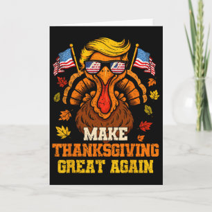 Carte Dinde Trump Drôle Rendez Thanksgiving Great Again