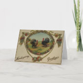 Carte Dindes de Thanksgiving Greeting (Devant)