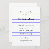 Carte d'index (Devant / Derrière)