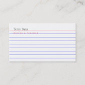 Carte d'index contrôlée/liée (Devant)