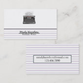 Carte d'index papier lié (Devant / Derrière)