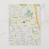 Carte d'indications de mariage à l'arbre à feuille (Dos)