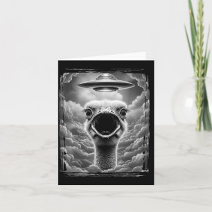 Carte Dindon Alien Drôle Ufo Selfie Action de Grâce Homm