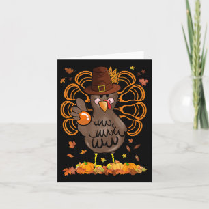 Carte Dindon de la fête de Thanksgiving Lacrosse Chapeau