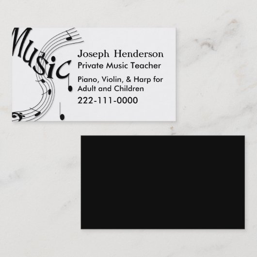 Carte d'industrie musicale (Devant / Derrière)