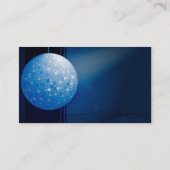 Carte d'industrie musicale - boule bleue de disco (Dos)