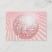 Carte d'industrie musicale - boule rose de disco (Dos)