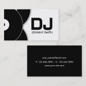Carte d'industrie musicale de disque vinyle du DJ (Devant / Derrière)