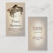 carte d'industrie musicale de piano (Devant / Derrière)