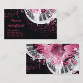 Carte d'industrie musicale de piano de boule de (Devant / Derrière)