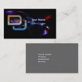 Carte d'industrie musicale du DJ (Devant / Derrière)