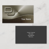 Carte d'industrie musicale du DJ (Devant / Derrière)