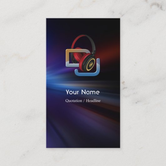 Carte d'industrie musicale du DJ (Devant)