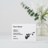 Carte d'industrie musicale - guitare noire (Debout devant)