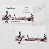 Carte d'industrie musicale - notes Brown de (Devant / Derrière)