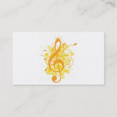 Carte d'industrie musicale - notes musicales (Dos)