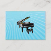 Carte d'industrie musicale - piano - bleu (Dos)