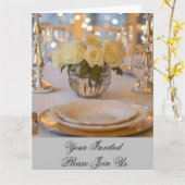 Carte dîner (Fleur jaune)