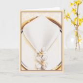 Carte Dîner À Huit © (Fleur jaune)