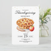 Carte Dîner d'action de grâces Invitation, Remercions (Debout devant)