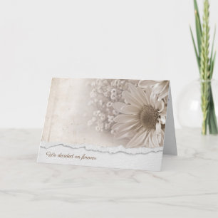 Carte dîner d'anniversaire bouquet de marguerite