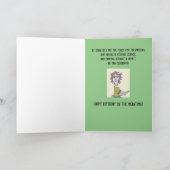 Carte Dîner de poisson bio Anniversaire (Intérieur)