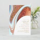 Carte Dîner de répétition de la Parties scintillant Abst (Debout devant)