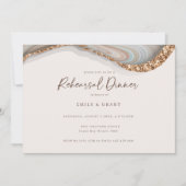 Carte Dîner de répétition de marbre de Géode d'âge (Devant)