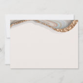 Carte Dîner de répétition de marbre de Géode d'âge (Dos)