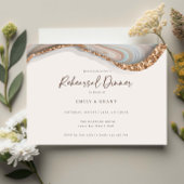 Carte Dîner de répétition de marbre de Géode d'âge