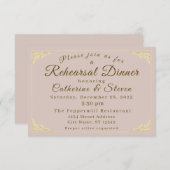 Carte Dîner de répétition de mariage catholique d'hiver (Devant / Derrière)