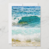 Carte Dîner de répétition de mariage de plage tropicale (Dos)