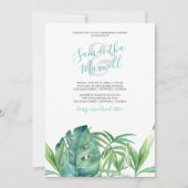 Carte Dîner de répétition des Feuilles tropicaux (Devant)