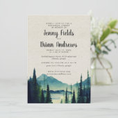 Carte Dîner de répétition pour Mariage de montagne (Debout devant)