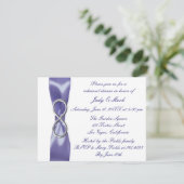 Carte Dîner de répétition Purple Blue Silver Infinity (Debout devant)