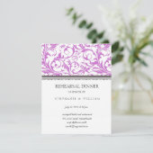 Carte Dîner De Répétition Purple Swirl (Debout devant)