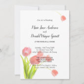 Carte Dîner de répétition Soft Pink Tulips (Devant)