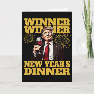 Carte Dîner du Nouvel An de Trump 2025