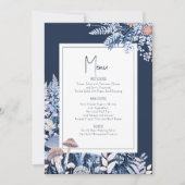 Carte Dîner Mariage sauvage et capricieux ID1110 (Devant)