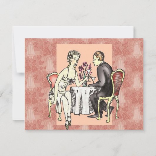 Carte Dîner romantique (Devant)