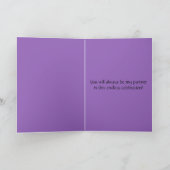 Carte Diner Skeleton Couple Romantique (Intérieur)