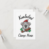 Carte d'infirmière en charge Koalafied (Devant/Arrière en situation)