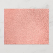 Carte d'information Bridesmaid Rose Gold Blush Pin (Dos)
