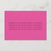 Carte d'information - Carte d'embarquement (Dos)