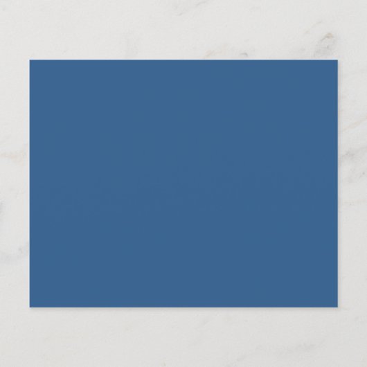 Carte d'information classique Blue Faux Gold Bride (Dos)