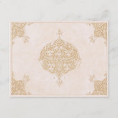 Carte d'information classique sur les Mariages flo (Dos)