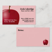 Carte d'information de contact de maman d'Apple (Devant / Derrière)