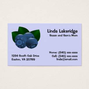 Carte d'information de contact de maman de