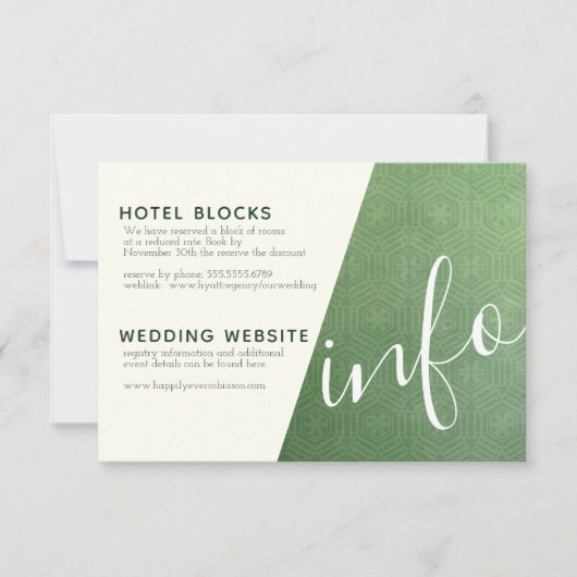 Carte d'information de Emerald City (Devant)