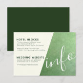 Carte d'information de Emerald City (Devant / Derrière)